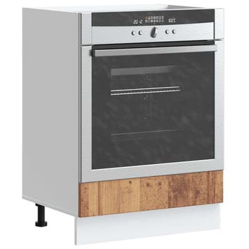 vidaXL Ovenkast Lucca bewerkt hout oud houtkleurig, Verzenden