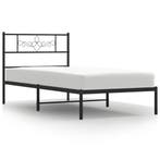 Metaal Bedframe Zwart 75x190 | Retour Deal | 34% Korting!, Huis en Inrichting, Slaapkamer | Bedden, Verzenden, Nieuw
