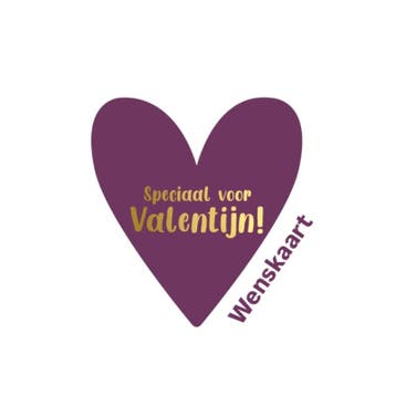 kaart in hartvorm Speciaal voor Valentijn - valentijn - l..., Verzenden, Nieuw