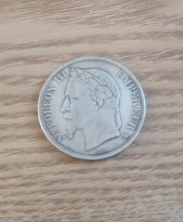 Frankrijk. Napoléon III. 5 Francs 1868-BB, Strasbourg