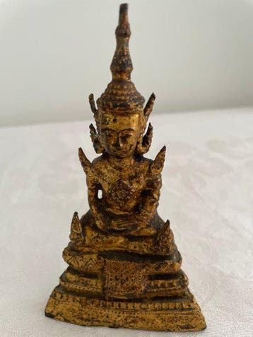 Rattanakosin buddha statue - Klei, Brons - Thailand - 19th -