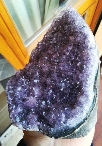 amethist Kristalcluster - Hoogte: 15 cm - Breedte: 12 cm-