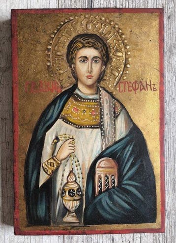 Icoon - Heilige Stefanus (de Protomartelaar en archdeken) -