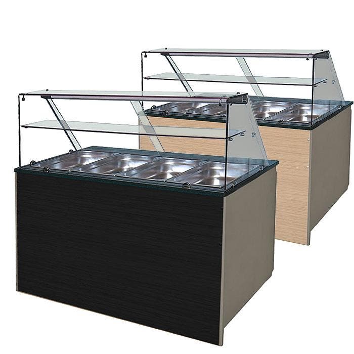 Gekoeld buffet voor 4x GN 1/1 met houten frontpaneel | 1400, Articles professionnels, Horeca | Équipement de cuisine, Envoi