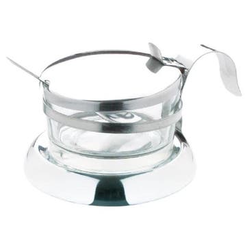 Kaasbakje | RVS/Glas | Ø117x75(h)mm Olympia, Verzenden, Nieuw in verpakking