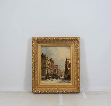 Petrus Gerardus Vertin (1819-1893) - Winterstadsgezicht