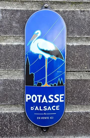 Emaille deurpost bordje Potasse D'Alsace, Verzenden, Nieuw