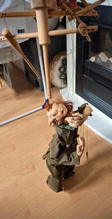 Marionnette - Bois, Résine, Textile, Métal - 1990-2000, Antiquités & Art