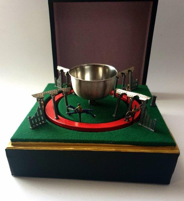 Jeu De Course - Blikken speelgoed - French Mechanical, Antiek en Kunst, Antiek | Speelgoed