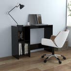vidaXL Bureau 102,5x35x75 cm bewerkt hout zwart, Huis en Inrichting, Bureaus, Verzenden, Nieuw