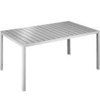 tectake Aluminium tuintafel Bianca in hoogte verstelbare voe, Tuin en Terras, Verzenden, Nieuw