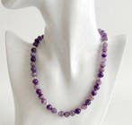 Collier exclusif en agate naturelle avec des entretoises en