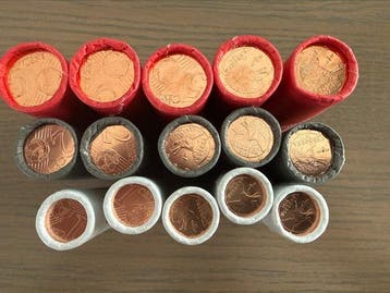 Andorra. Coin Roll 2025 (750 stuks) in 15 muntrollen (Zonder