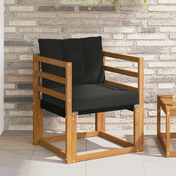 vidaXL 2 Stuk Buitensofa Massief Acacia Hout Naturel, Verzenden, Nieuw