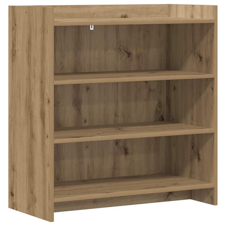 vidaXL Dressoir Artisanaal eiken 75 x 36 x 80 cm Bewerkt, Huis en Inrichting, Kasten | Dressoirs, Nieuw, Verzenden