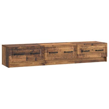 vidaXL TV Kast met lade Oud hout 147 x 34,5 x 27 cm Bewerkt, Verzenden, Nieuw