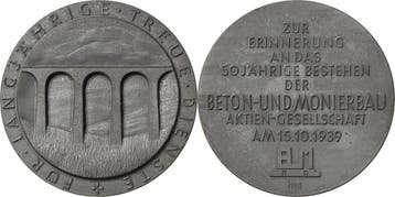 Zinkmedaille 1939 Bruecken- en Tunnelbauten, Verzenden