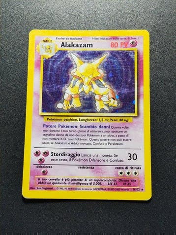 Pokémon - 4 Card - Alakazam Holo - Gyarados Holo - Machamp, Nieuw