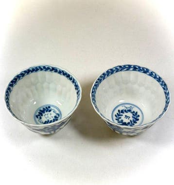 Theekopjes - Porselein - China - Kangxi (1662-1722)