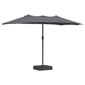 Parasol rectangulaire anthracite - Seconde chance -41%, Verzenden