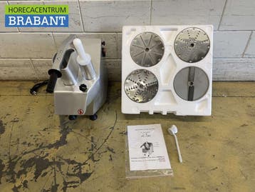 HCB Groentesnijmachine met 2 snijschijven en 3 raspen 230V, Ophalen of Verzenden, Nieuw in verpakking