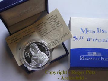 Frankreich 1,50 Euro 2003 Mona Lisa zilver Pp Auflage 8 1..., Verzenden, België