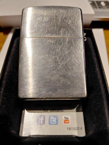 Zippo - Cowgirl relief - Zakaansteker - Messing, Staal