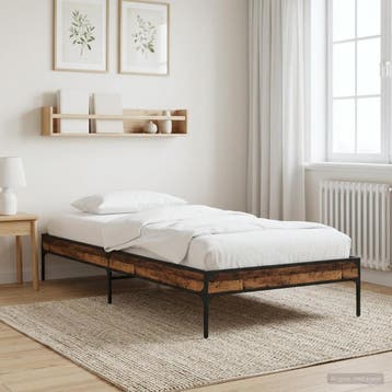 vidaXL Bedframe Oud hout 80 x 200 cm Bewerkt hout, Verzenden, Nieuw