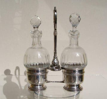 Olier & Caron - Antique French 950 silver cruet set - Paris