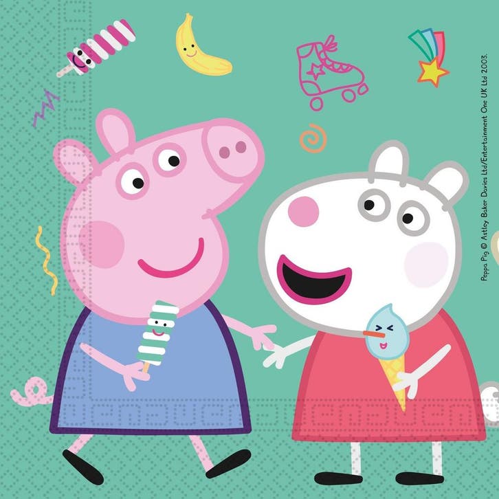 Peppa Pig Servetten 33cm 20st, Hobby & Loisirs créatifs, Articles de fête, Envoi