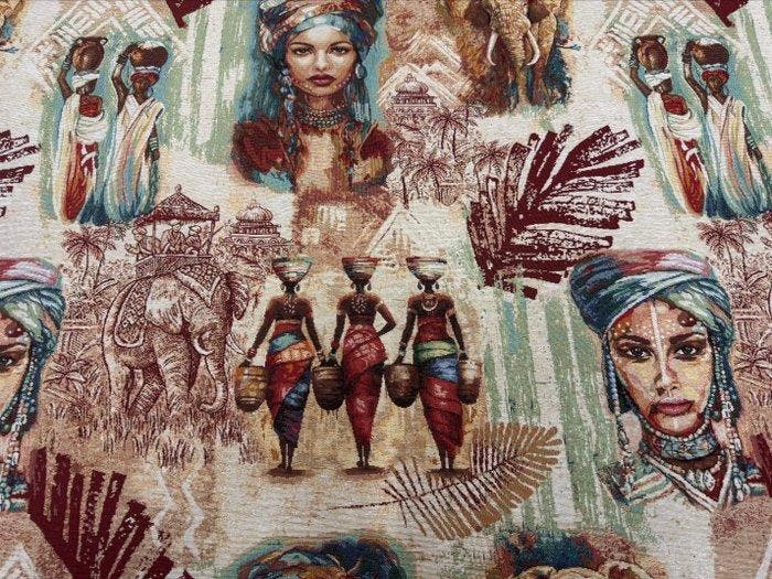 Weefsels van de Zon en Oude Herinneringen – Figuratief, Antiquités & Art, Tapis & Textile