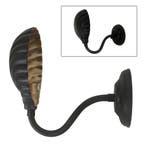 Wandlampen Messing Muurlamp Bonaire Antiek zwart, Verzenden