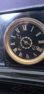 Pendule - Marmer, Messing, Koper - 1880-1920