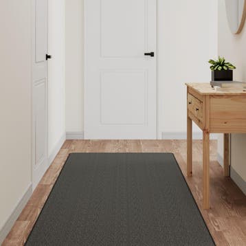 vidaXL Tapijtloper 80x250 cm sisal-look antracietkleurig, Verzenden, Nieuw