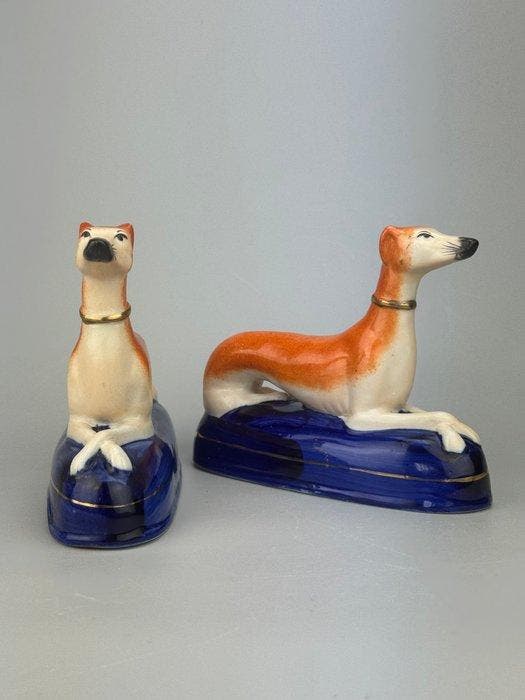 Figuur - Levrieri (2) - Porselein, Antiek en Kunst, Kunst | Designobjecten