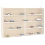 vidaXL Houten vitrinekast met deuren 60x8,5x37cm, Huis en Inrichting, Kasten | Wandmeubels, Verzenden, Nieuw