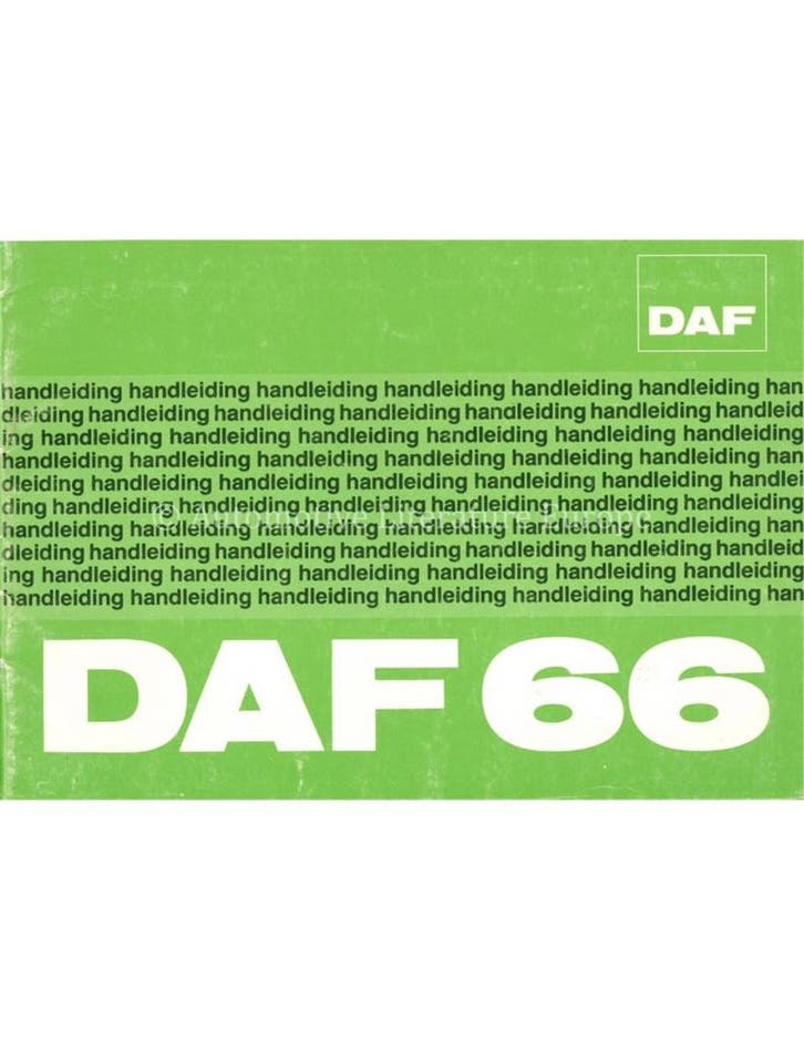 1974 DAF 66 INSTRUCTIEBOEKJE NEDERLANDS, Auto diversen, Handleidingen en Instructieboekjes, Ophalen of Verzenden