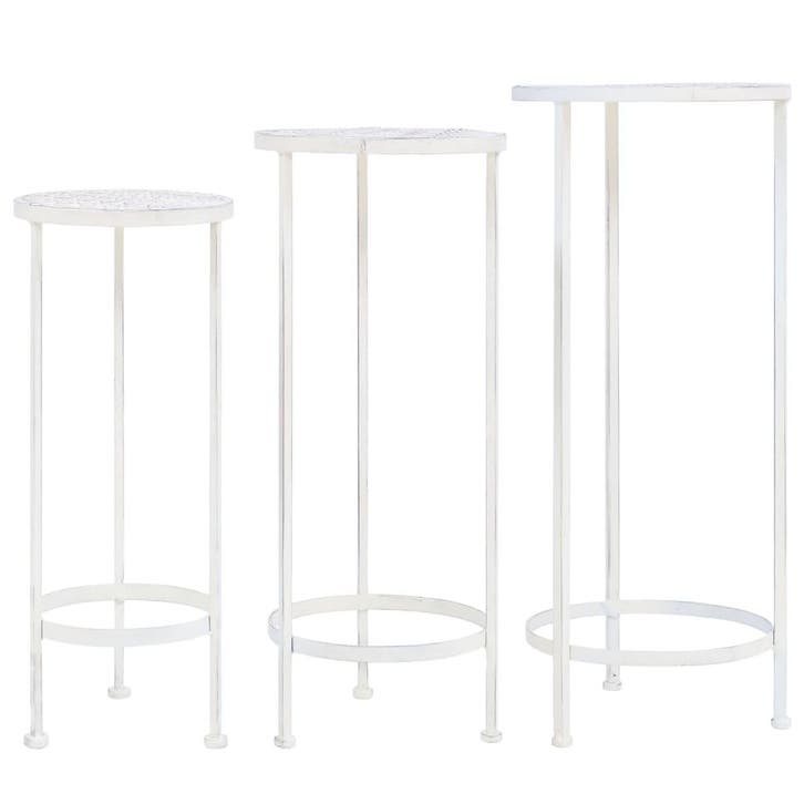 vidaXL 3-delige Plantenstandaardset vintage stijl metaal, Jardin & Terrasse, Bacs à fleurs & Jardinières, Envoi