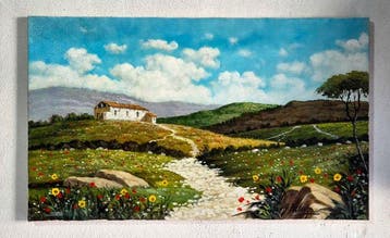 G. Valenza (XX) - l sentiero dei prati in fiore