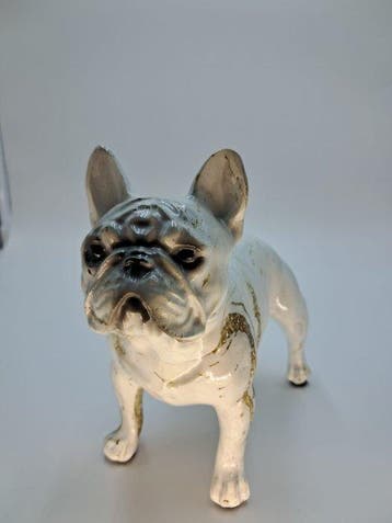 Beeldje - Bulldog Francese Decorativo in Resina Effetto