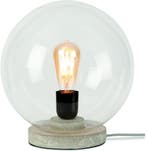 2dekans | Tafellamp glas/cement Warsaw dia.32cm, Ophalen of Verzenden, Nieuw