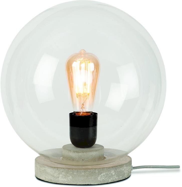 2dekans | Tafellamp glas/cement Warsaw dia.32cm, Maison & Meubles, Lampes | Lampes de table, Enlèvement ou Envoi