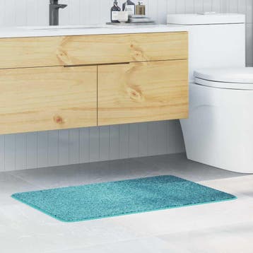 vidaXL Antislip Badmat Turquoise 60 x 90 cm PP, Verzenden