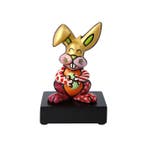 Romero Britto (1963) - sculptuur, Orange Rabbit, vergriffen