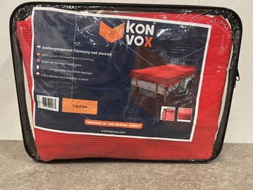 Veiling - 5x Konvox aanhangwagennet 140x250cm fijnmazig met, Nieuw
