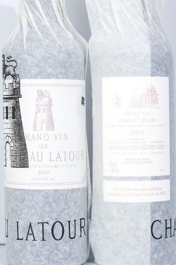 2015 Château Latour - Pauillac 1er Grand Cru Classé - 2 Demi, Verzamelen, Wijnen, Nieuw