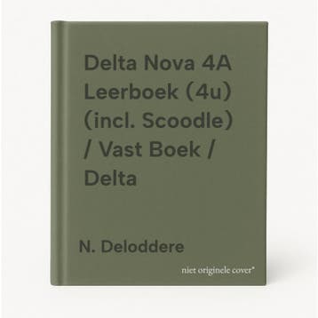 Delta Nova 4A Leerboek (4u) (incl. Scoodle) / Vast Boek /, Verzenden, Gelezen, N. Deloddere
