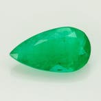 1 pcs Groen Smaragd - 3.13 ct - Gemological Institute of