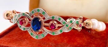 Zonder minimumprijs - Armband - 9 kt. Roségoud, Zilver
