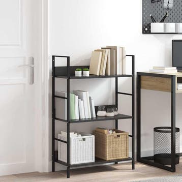 vidaXL Boekenkast met 3 schappen 60x27,6x90,5 cm bewerkt, Verzenden